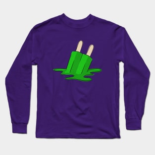 Melted Green Popsicle Long Sleeve T-Shirt